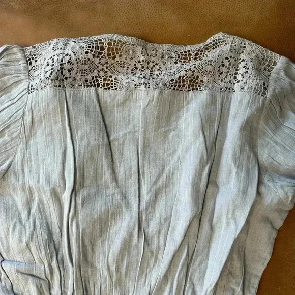 NWOT Women’s Florabella 3/4 Sleeve Romper Light Gray Size XS - Picture 6 of 8